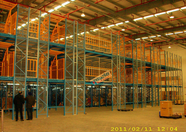 200 Kg Per Sqm Multi Tier Racking System Mezzanine Storage Platform For Furniture Company