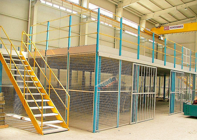 Custom Rack Supported Mezzanine , Flexible Logistics Storage Multi