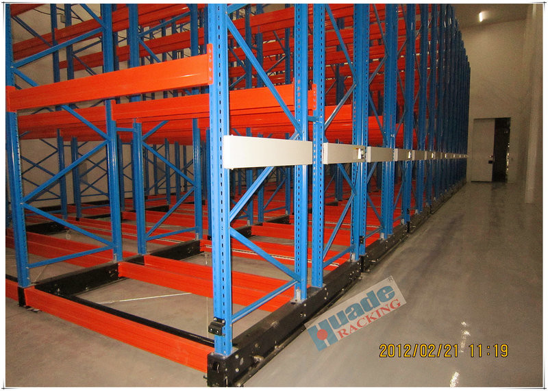 Rail Guided Mobile Storage Racks Warehouse Racking Shelves For Rail Guided Mobile Storage Racks Warehouse Racking Shelves For Optimizing Space