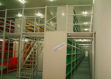 Q235B Multi Tier Powder Coated Warehouse Racking Shelving Mezzanine