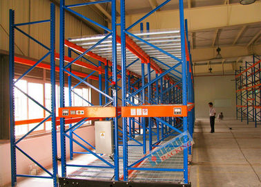 Motorized Heavy Duty Pallet Racks Electronically Powered Mobile Racking