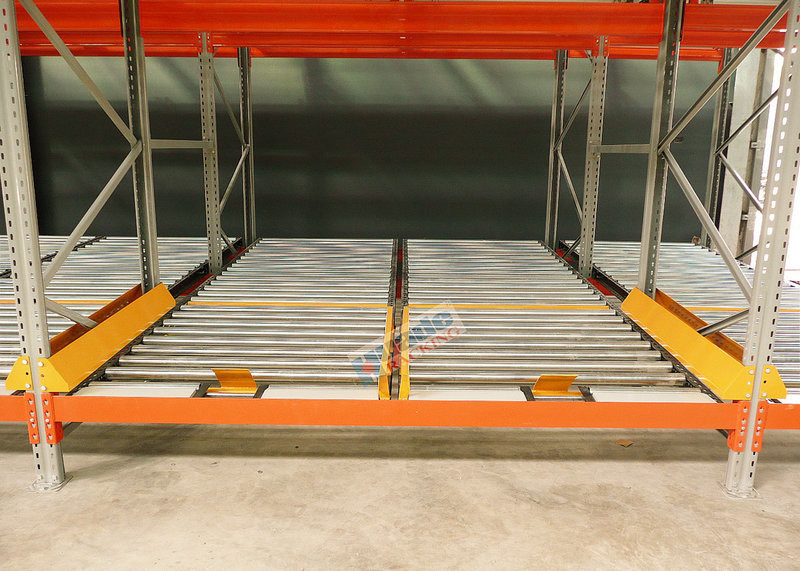 High Density Storage Racks Pallet Flow Rack System For Logistics