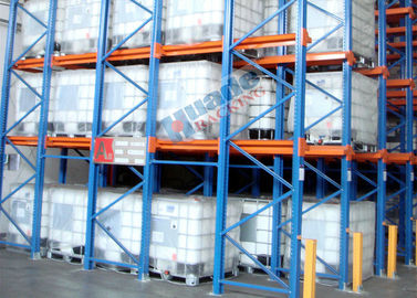 Heavy Load Drive In Racking , Galvanised Pallet Racking Storage Drive Through Racks