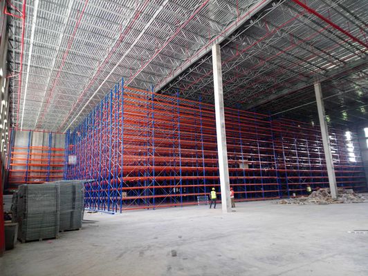 CE  Space Saving Multilevel Catwalk Mezzanine 3 Layers Car Parts Rack