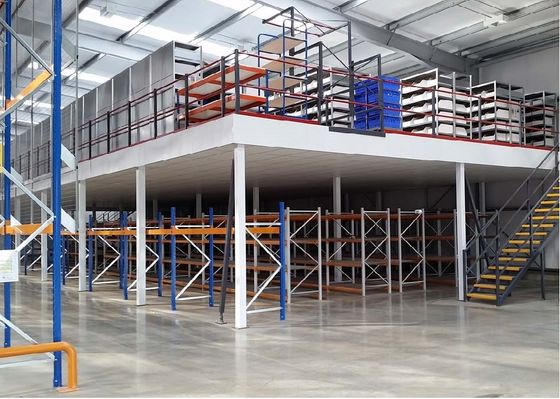 1000Kg/M2 H Beams Warehouse Structural Shelving Supported Mezzanine